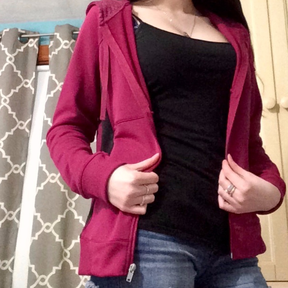 Reebok Purple Zip-Up Hoodie - Picture 4 of 6